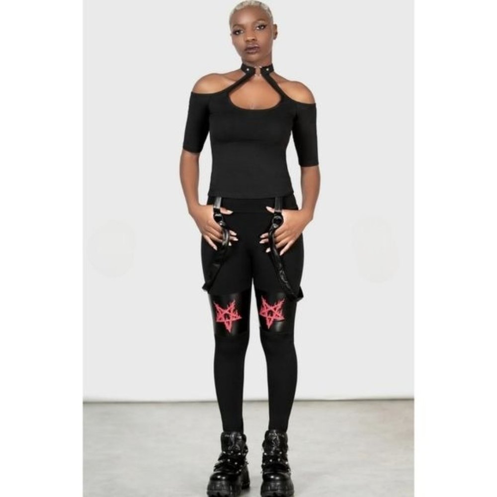 3 for 20! Killstar Black and Red Leggings